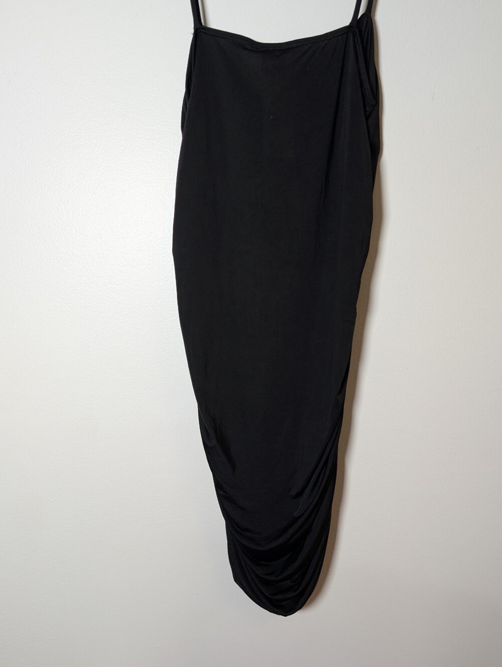 Charlotte Russe Black Ruched Slip Mini Dress NWT - Picture 6 of 6